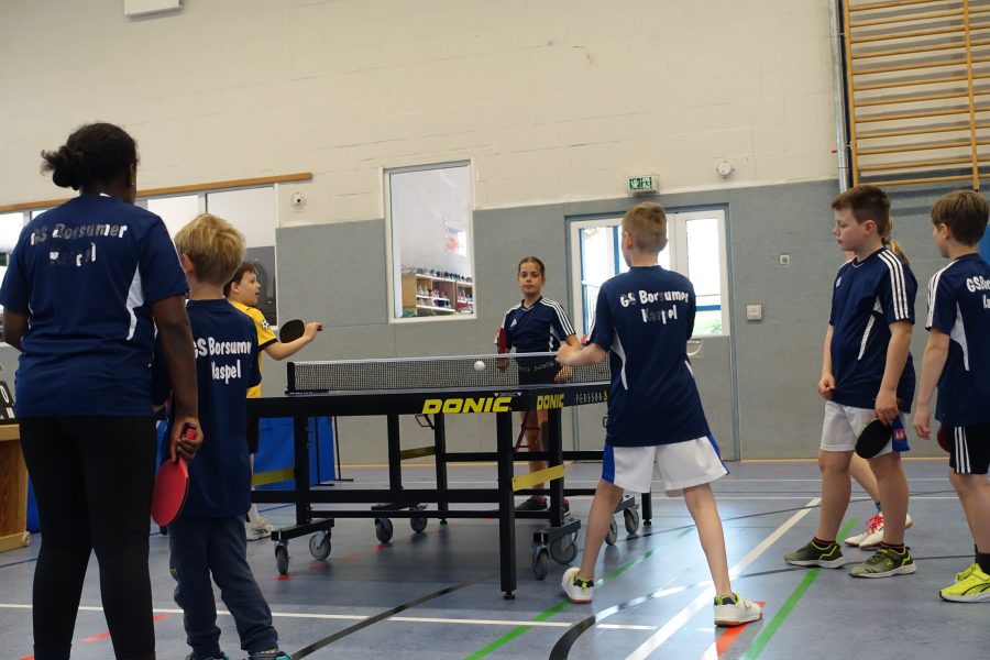 Tischtennis-Rundlauf-Cup begeistert die Grundschule Borsum